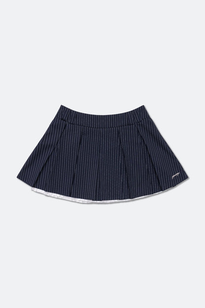 GROCERY LAYERED STRIPE MINI SKIRT/ NAVY - GROGROCERY