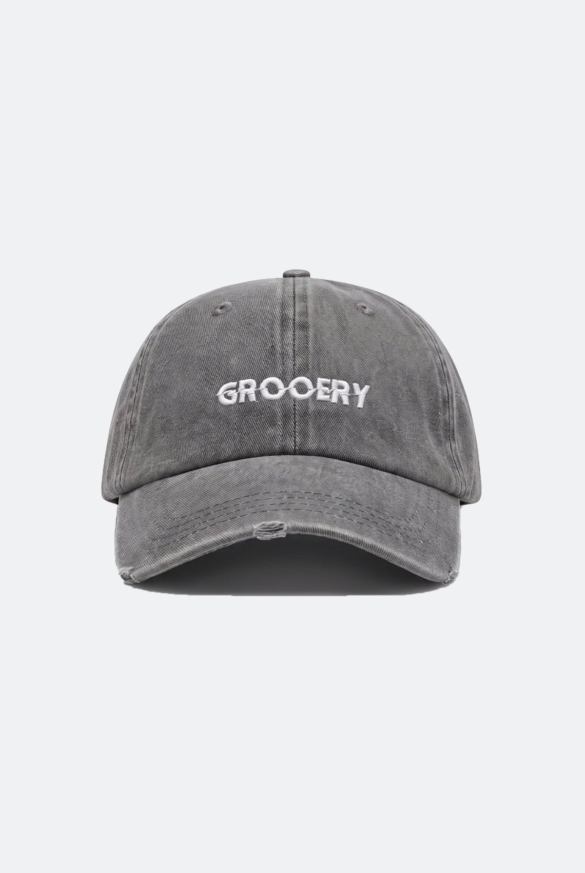 GROCERY LIGHT WASHED DISTRESSED CAP/ LIGHT GREY - GROGROCERY