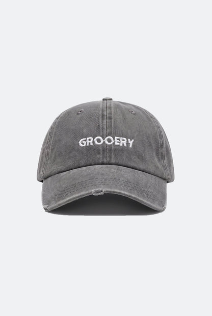 GROCERY LIGHT WASHED DISTRESSED CAP/ LIGHT GREY - GROGROCERY