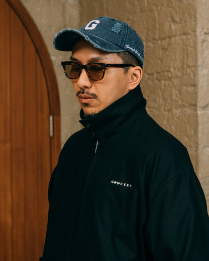 GROCERY LOGO BI - SWING JACKET/ BLACK - GROGROCERY