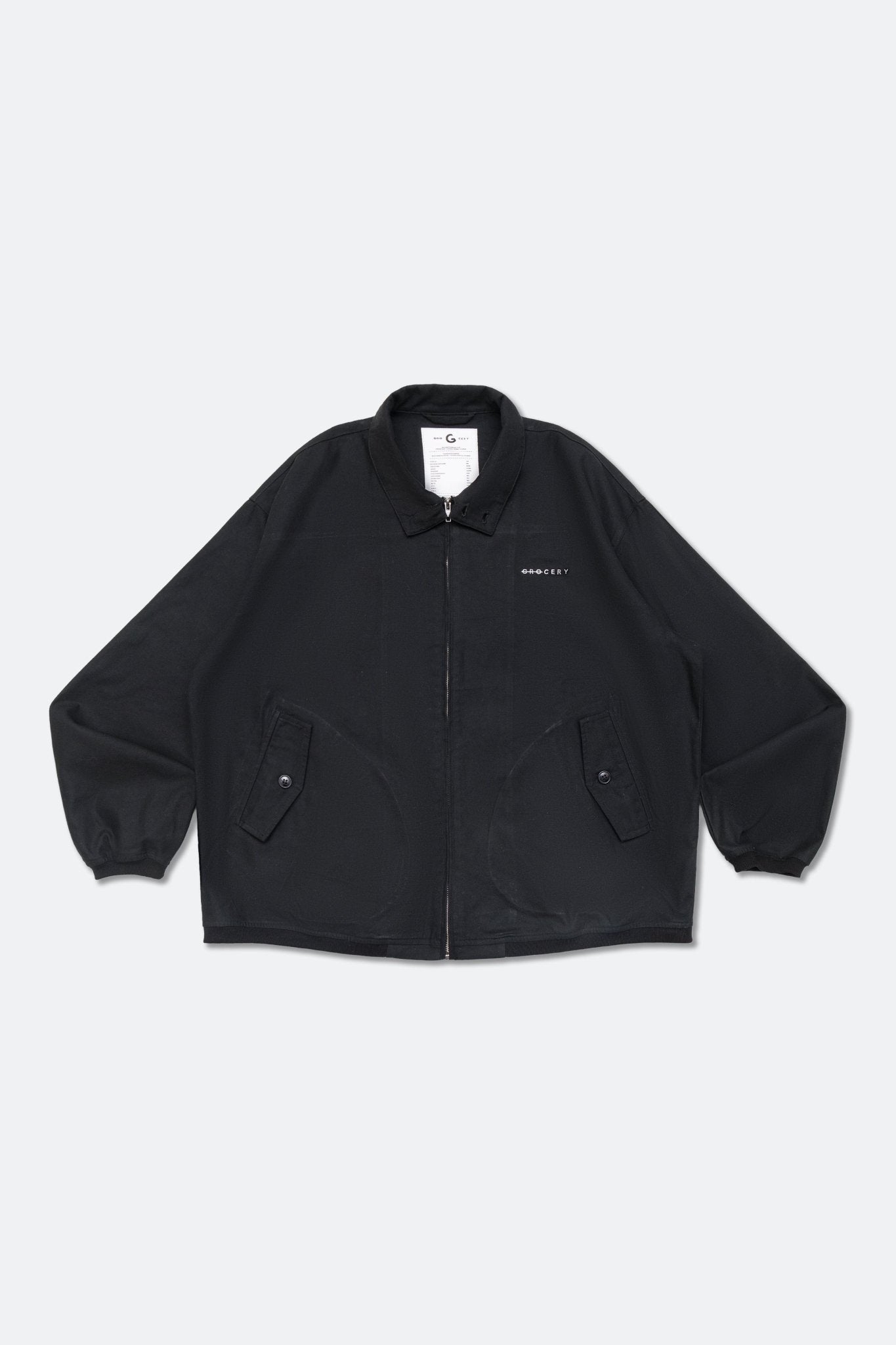 GROCERY LOGO BI - SWING JACKET/ BLACK - GROGROCERY