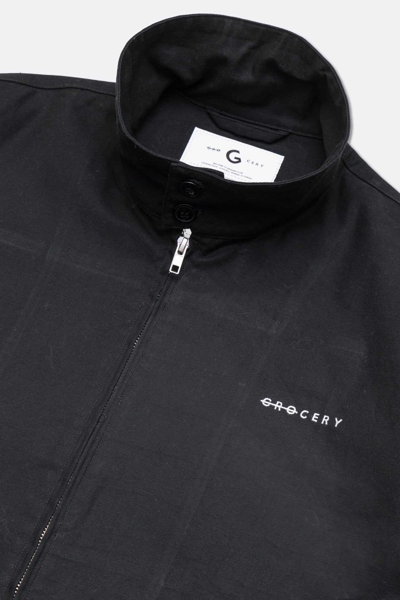 GROCERY LOGO BI - SWING JACKET/ BLACK - GROGROCERY
