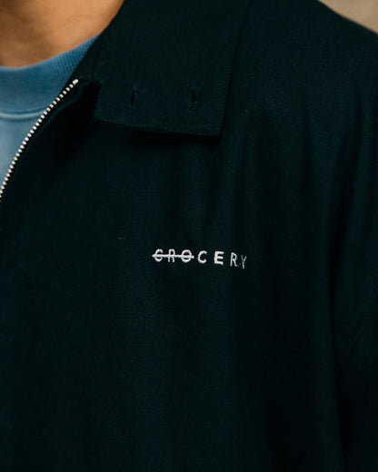 GROCERY LOGO BI - SWING JACKET/ BLACK - GROGROCERY