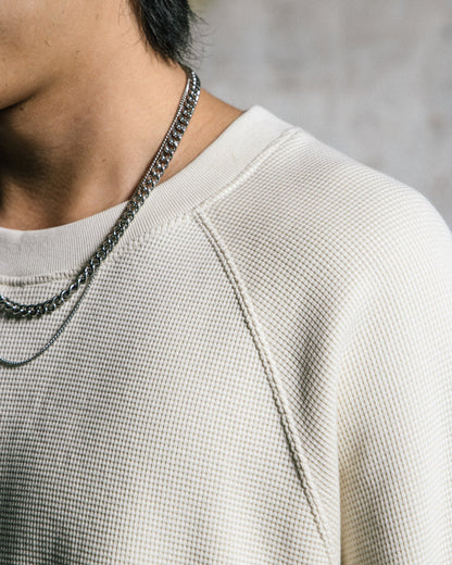 GROCERY LOGO WAFFLE LONG TOP/ NATURAL - GROGROCERY