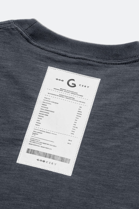 GROCERY LT - 006 INVOICE LONG TOP/ CHARCOAL - GROGROCERY