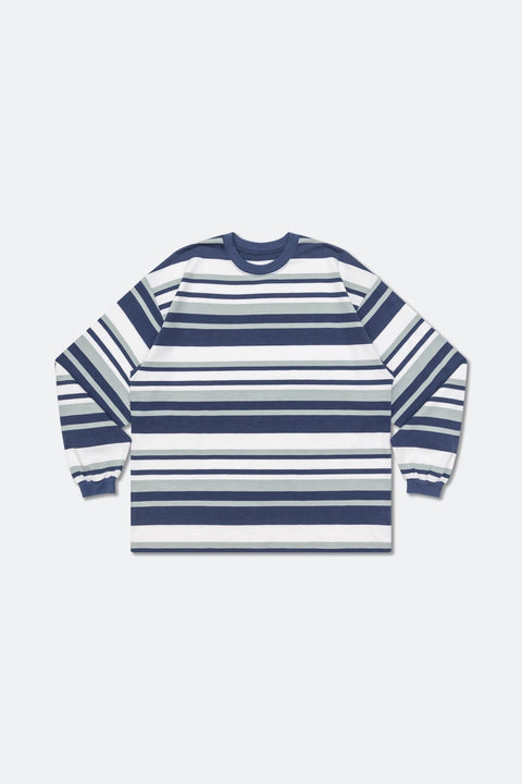 GROCERY LT - 006 INVOICE LONG TOP/ STRIPE MULTI NAVY - GROGROCERY