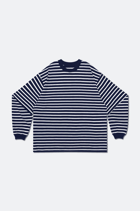 GROCERY LT - 006 INVOICE LONG TOP/ STRIPE NAVY - GROGROCERY