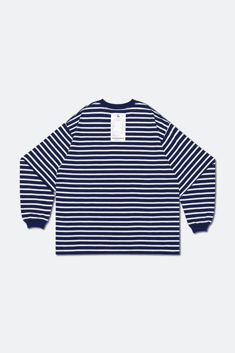 GROCERY LT - 006 INVOICE LONG TOP/ STRIPE NAVY - GROGROCERY