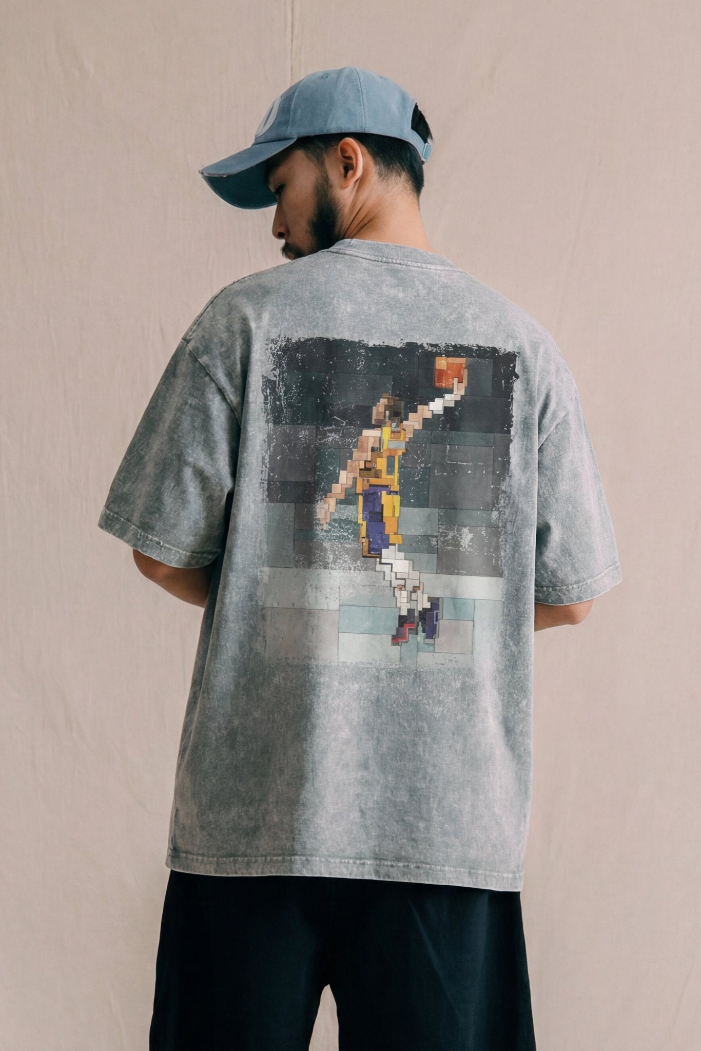 GROCERY LUKA MAGIC WASHED TEE BY ADAM LISTER/ GREY - GROGROCERY