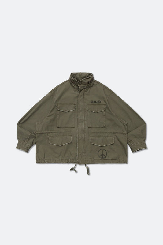 GROCERY M-65 MILITARY FIELD JACKET/ OLIVE - GROGROCERY