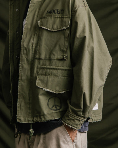 GROCERY M-65 MILITARY FIELD JACKET/ OLIVE - GROGROCERY