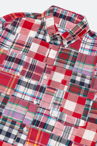 GROCERY MIX PLAID PATCHWORK POCKET SHIRT/ MULTI - GROGROCERY