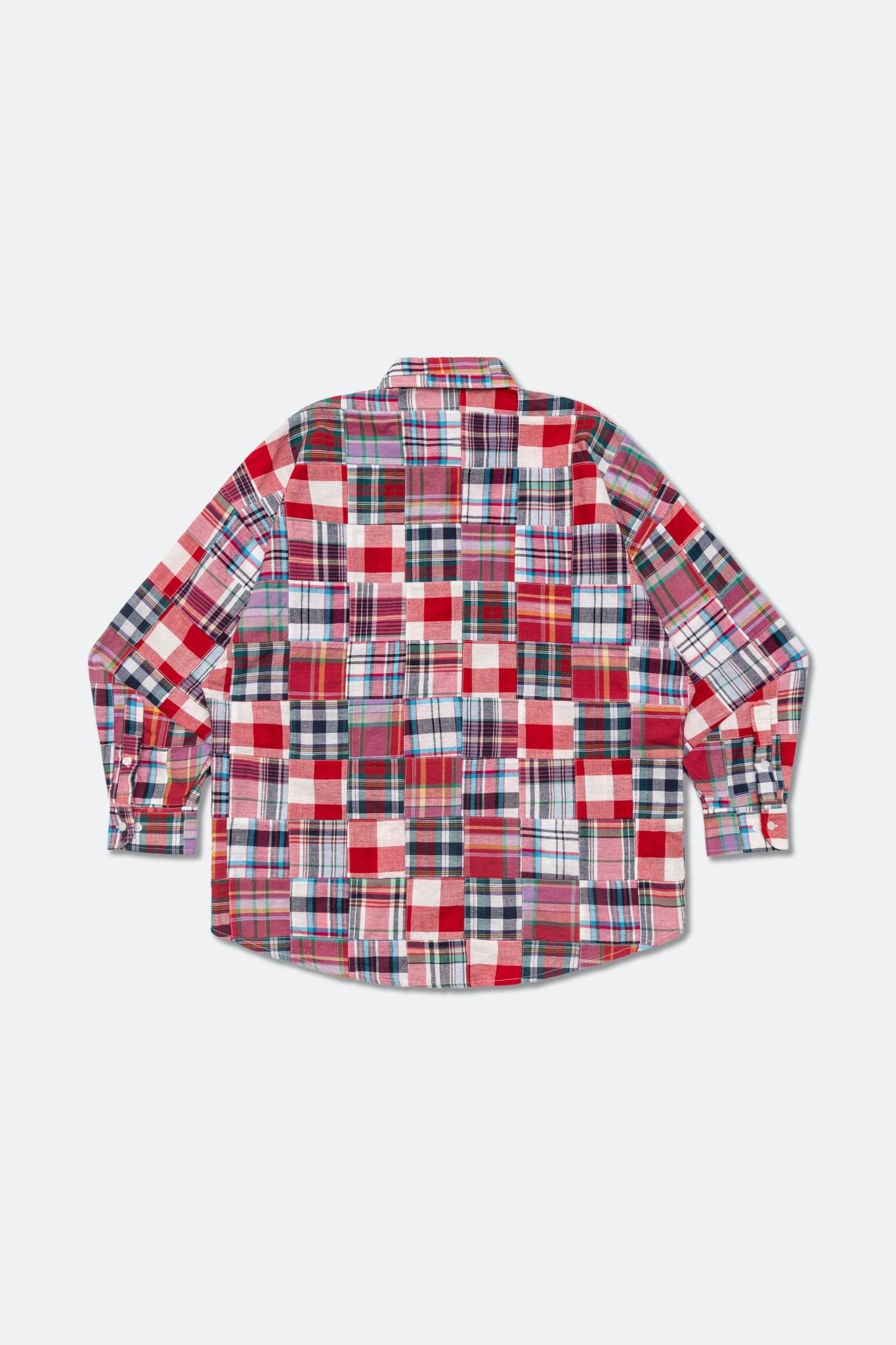 GROCERY MIX PLAID PATCHWORK POCKET SHIRT/ MULTI - GROGROCERY