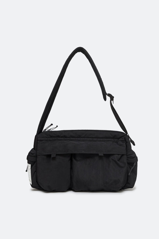 GROCERY MULTI POCKET INVOICE MESSENGER BAG/ BLACK - GROGROCERY