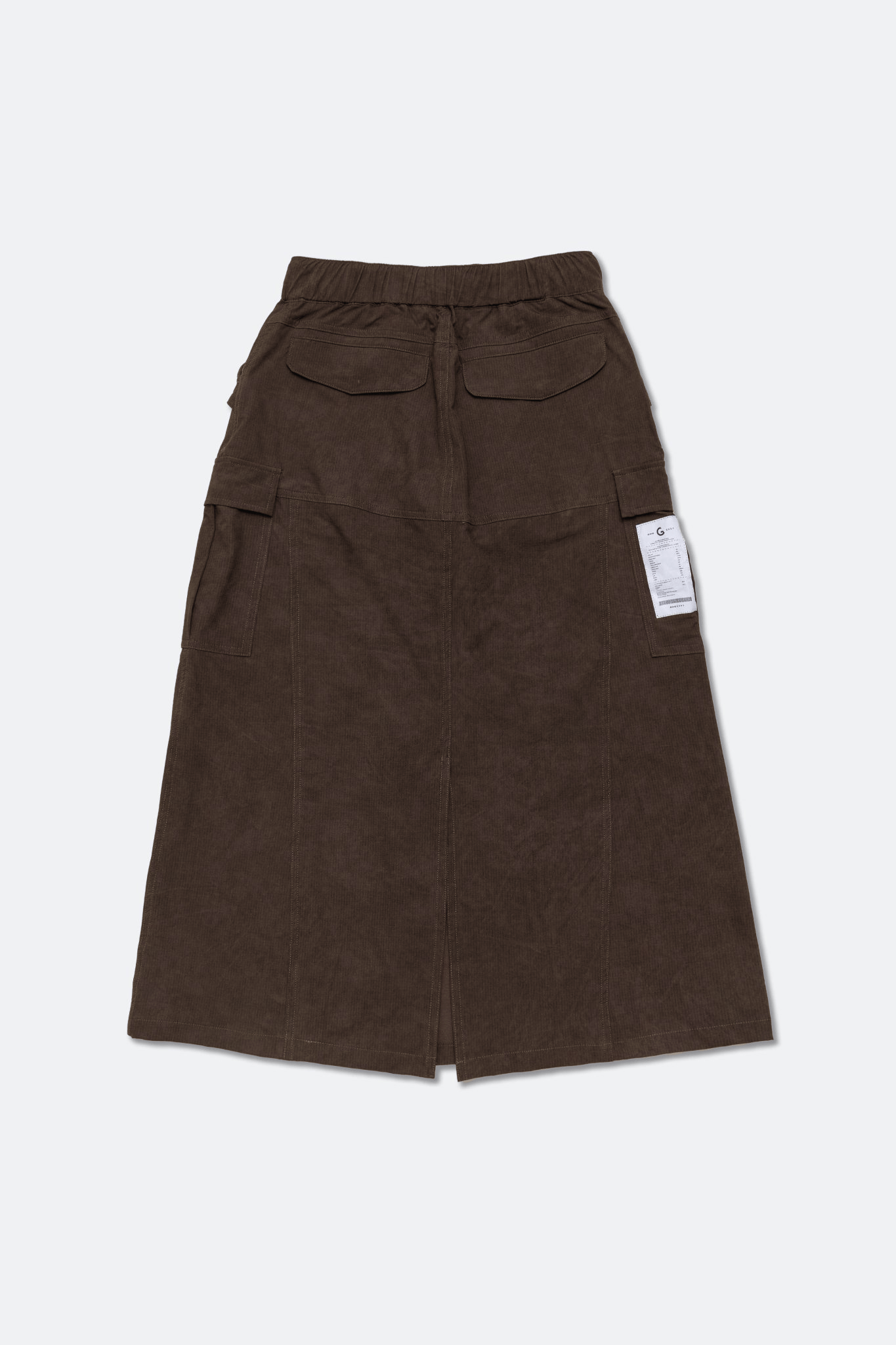 GROCERY NYLON MULTI POCKET CARGO SKIRT/ BROWN - GROGROCERY