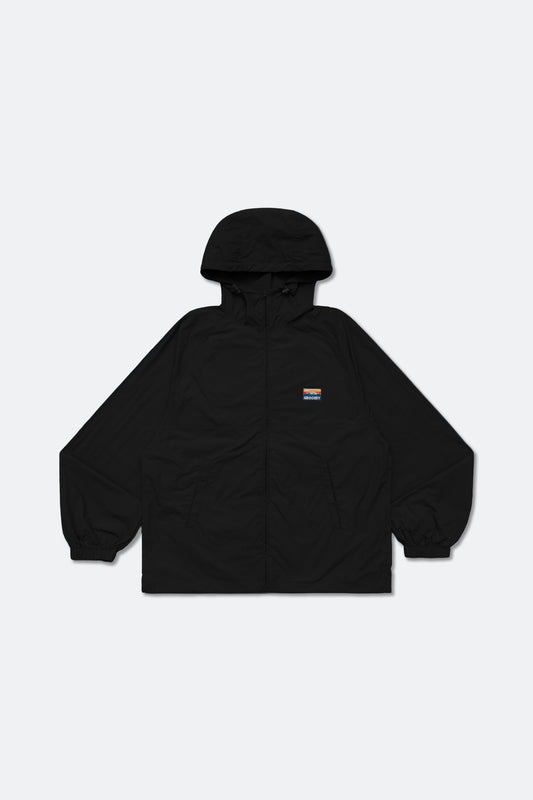 GROCERY PACKABLE NYLON WINDBREAKER/ BLACK - GROGROCERY