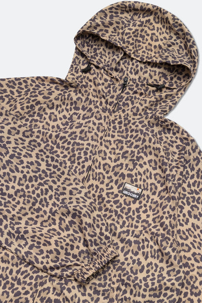 GROCERY PACKABLE NYLON WINDBREAKER/ LEOPARD - GROGROCERY