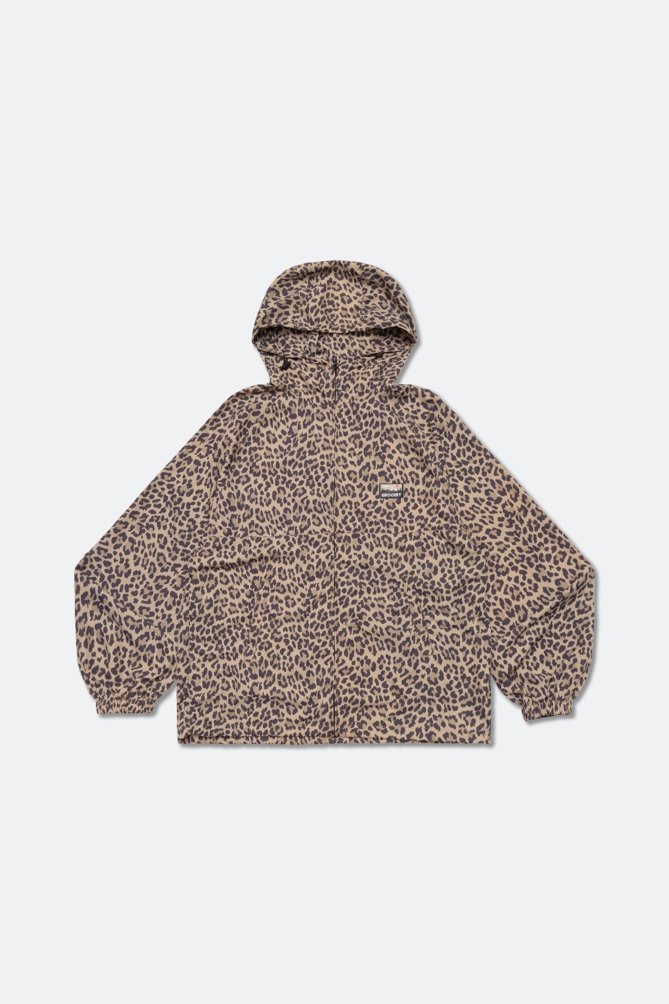 GROCERY PACKABLE NYLON WINDBREAKER/ LEOPARD - GROGROCERY