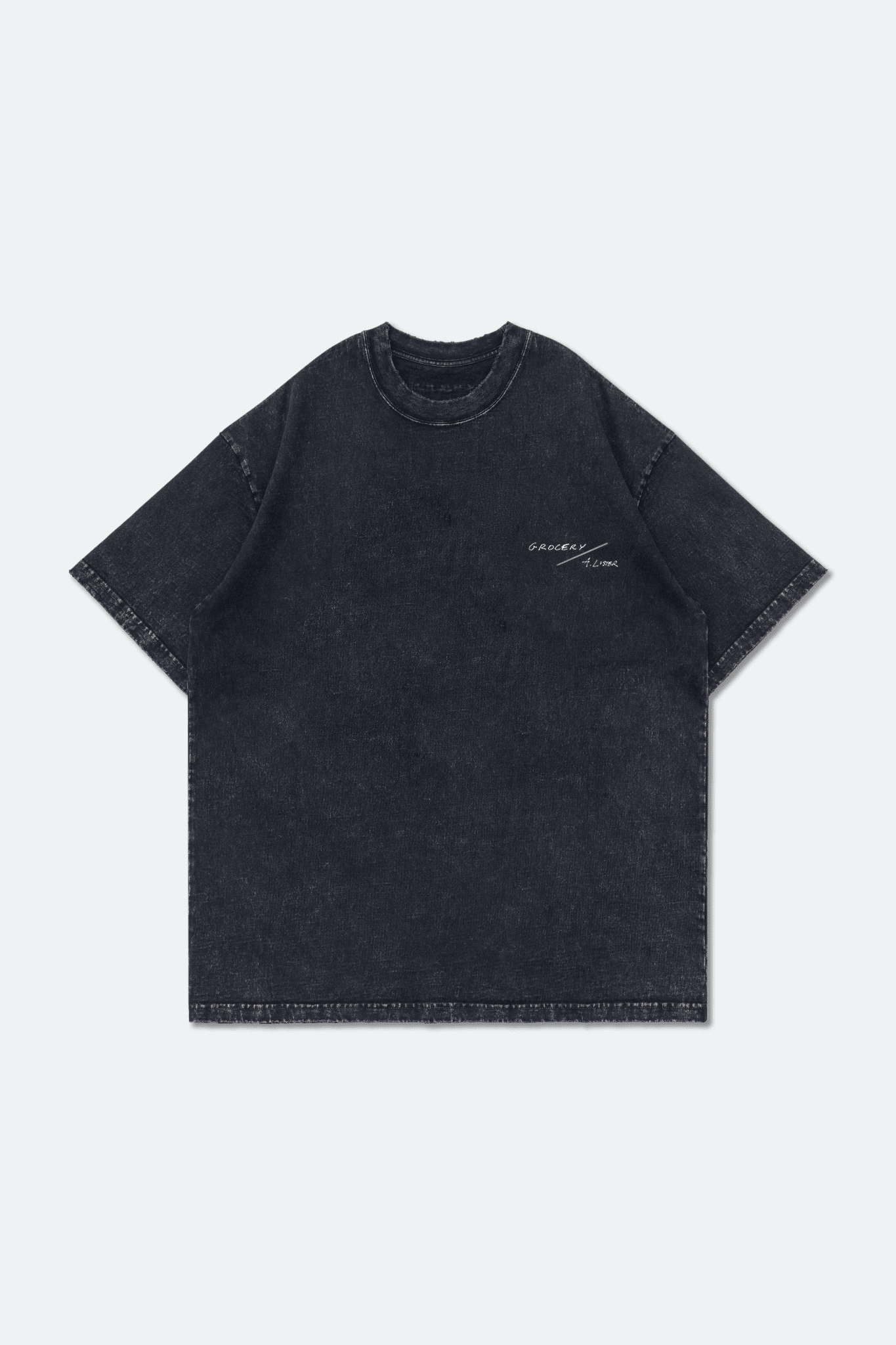 GROCERY PIXEL RED BOOTS WASHED TEE/ BLACK - GROGROCERY