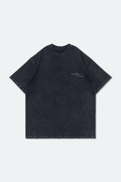 GROCERY PIXEL RED BOOTS WASHED TEE/ BLACK - GROGROCERY