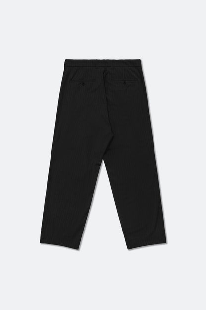 GROCERY PLEATED STRIPE COMFY EVERYDAY PANTS/ DARK GREY - GROGROCERY