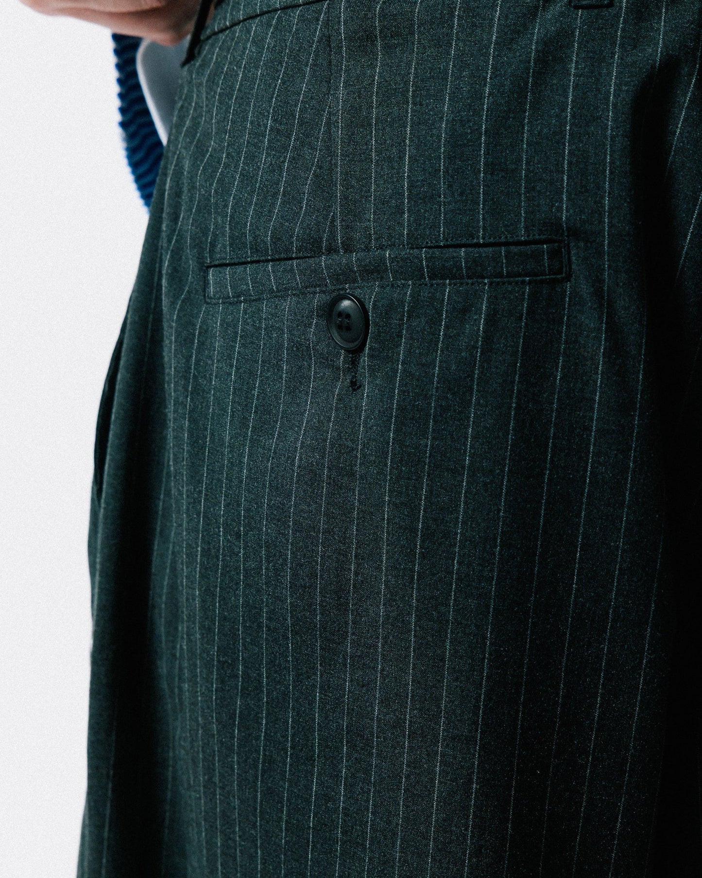 GROCERY PLEATED STRIPE COMFY EVERYDAY PANTS/ DARK GREY - GROGROCERY