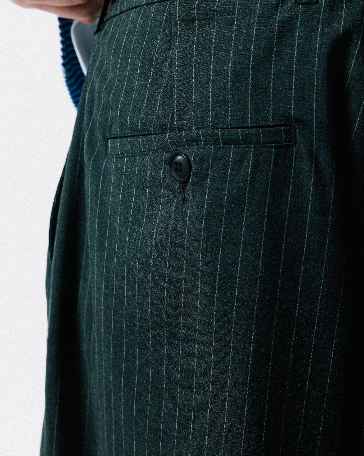 GROCERY PLEATED STRIPE COMFY EVERYDAY PANTS/ DARK GREY - GROGROCERY