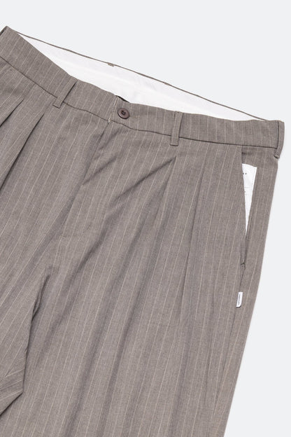 GROCERY PLEATED STRIPE COMFY EVERYDAY PANTS/ ROYAL BEIGE - GROGROCERY