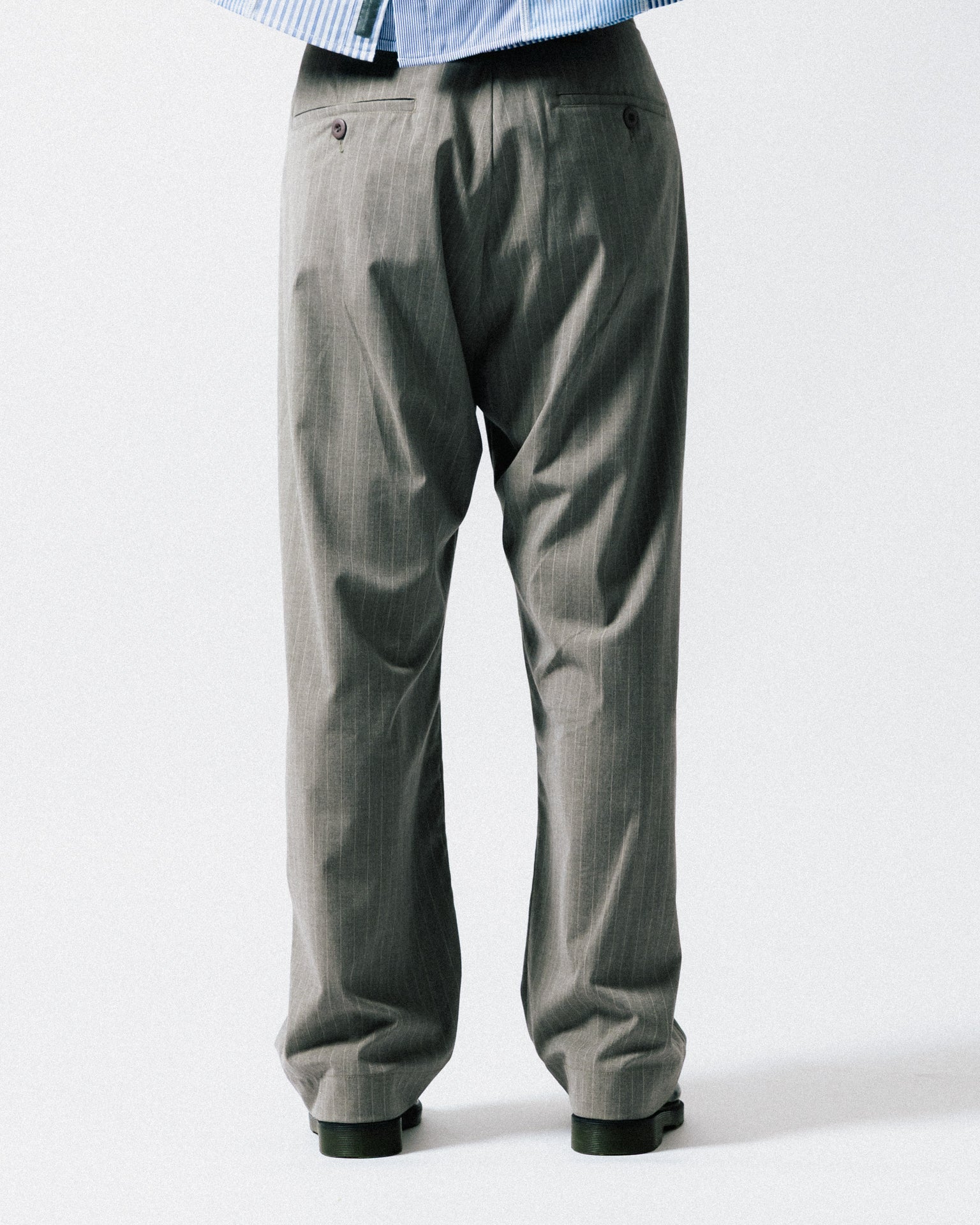 GROCERY PLEATED STRIPE COMFY EVERYDAY PANTS/ ROYAL BEIGE - GROGROCERY