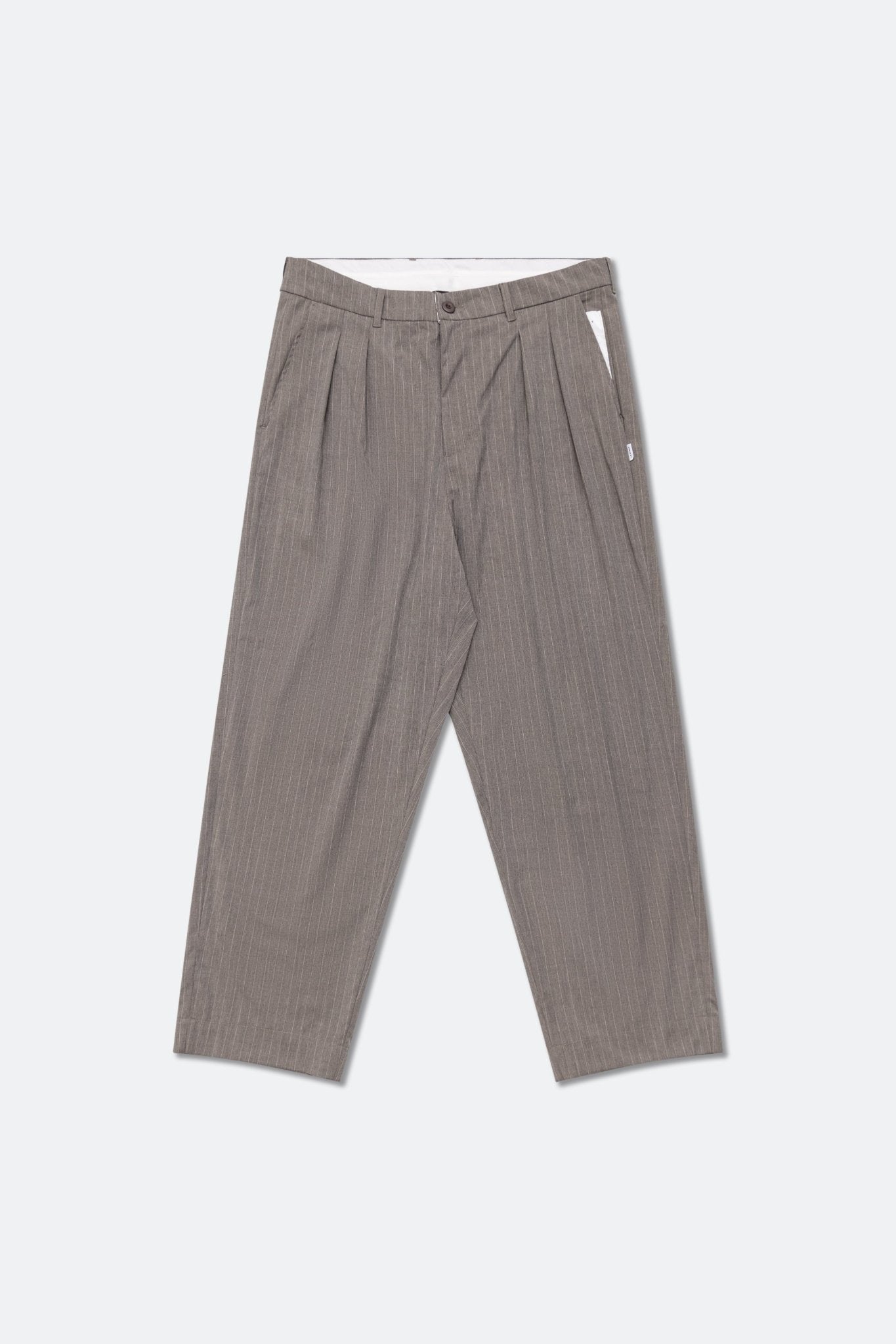 GROCERY PLEATED STRIPE COMFY EVERYDAY PANTS/ ROYAL BEIGE - GROGROCERY