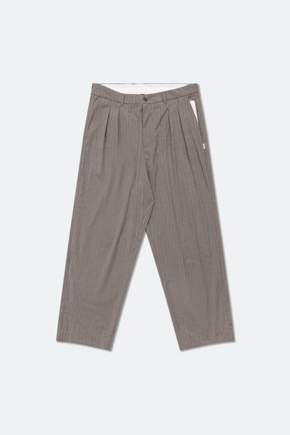 GROCERY PLEATED STRIPE COMFY EVERYDAY PANTS/ ROYAL BEIGE - GROGROCERY