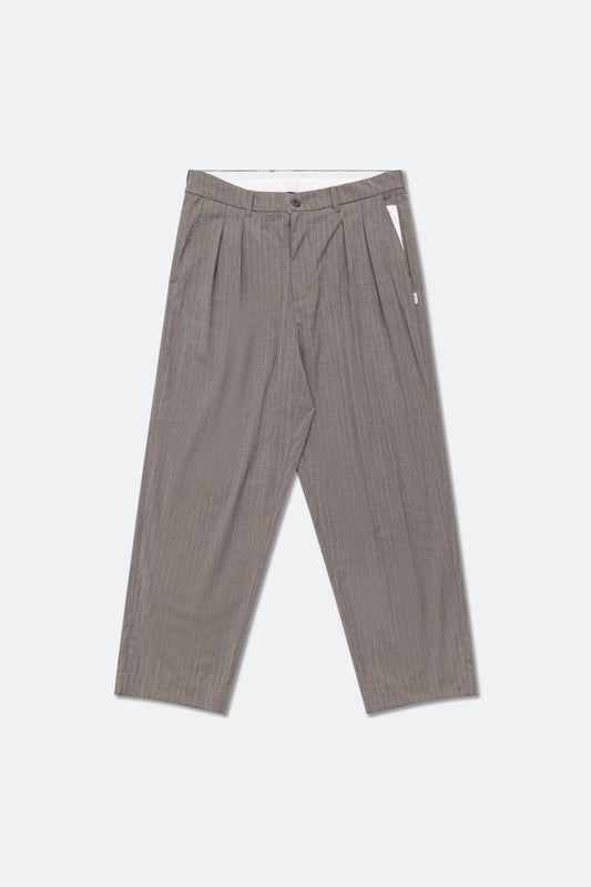 GROCERY PLEATED STRIPE COMFY EVERYDAY PANTS/ ROYAL BEIGE - GROGROCERY