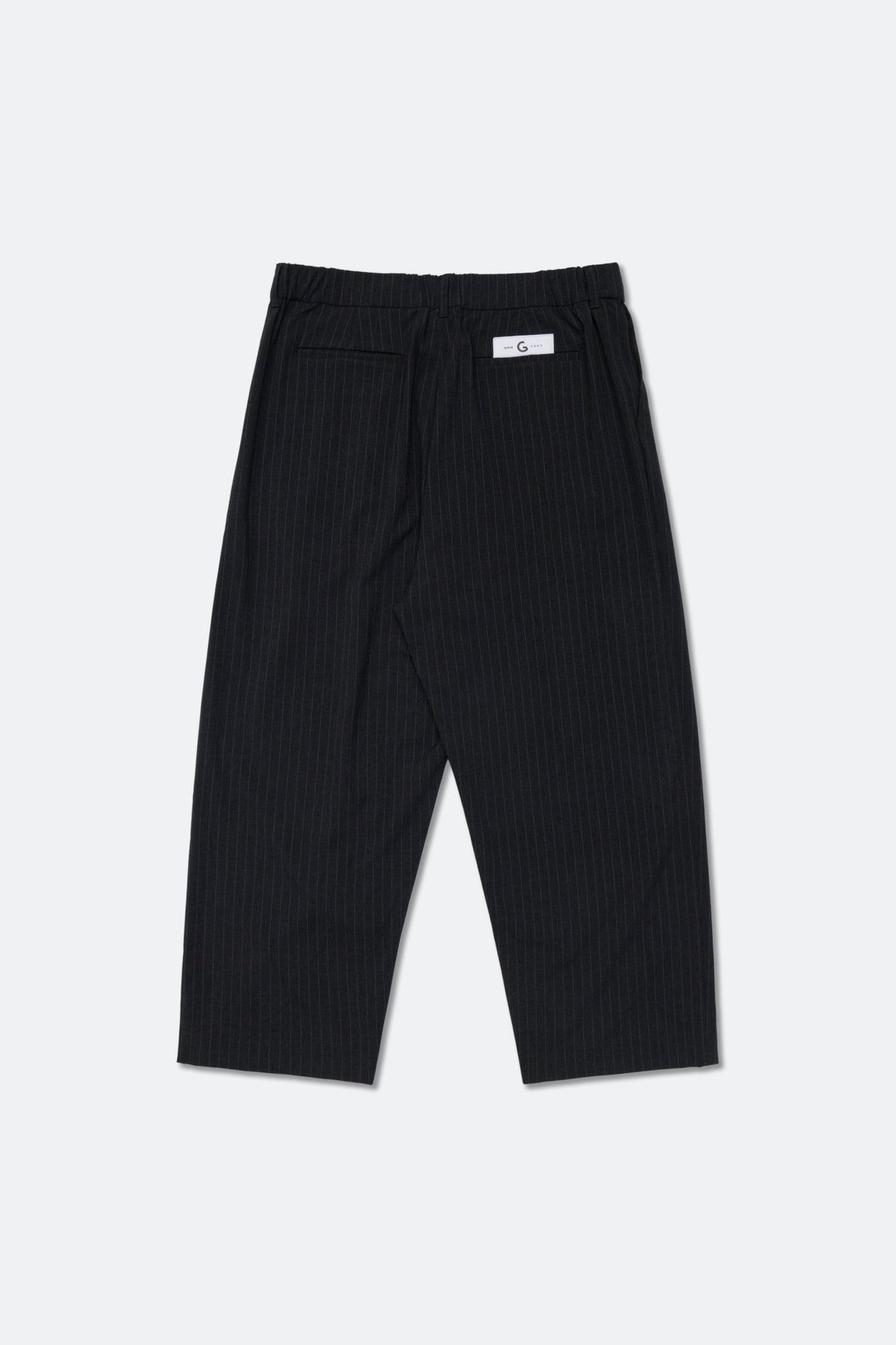 GROCERY PLEATED STRIPE WIDE LEG COMFY PANTS/ DARK GREY - GROGROCERY