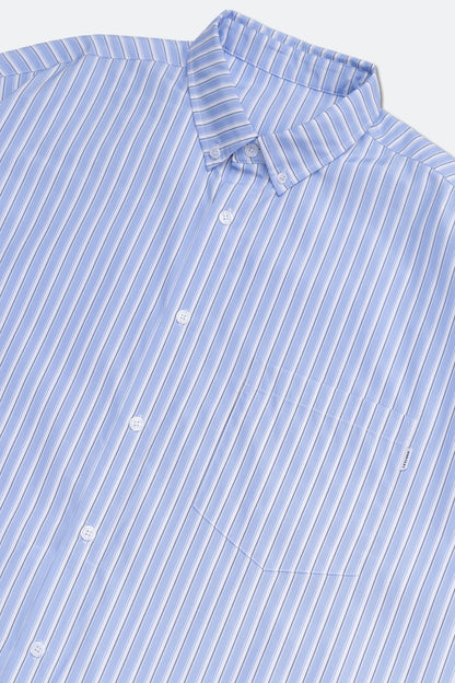 GROCERY POCKET SHORT SLEEVE MULTI STRIPE SHIRT/ BLUE - GROGROCERY
