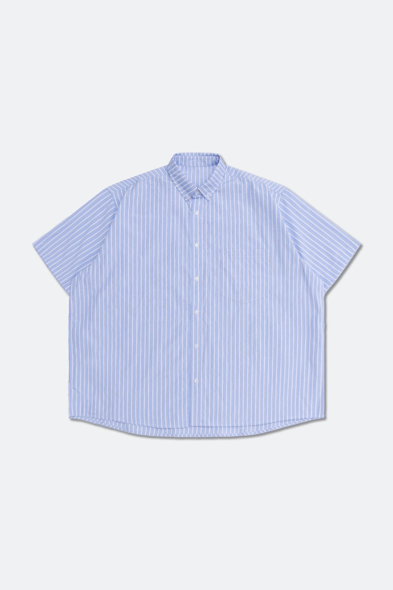 GROCERY POCKET SHORT SLEEVE MULTI STRIPE SHIRT/ BLUE - GROGROCERY