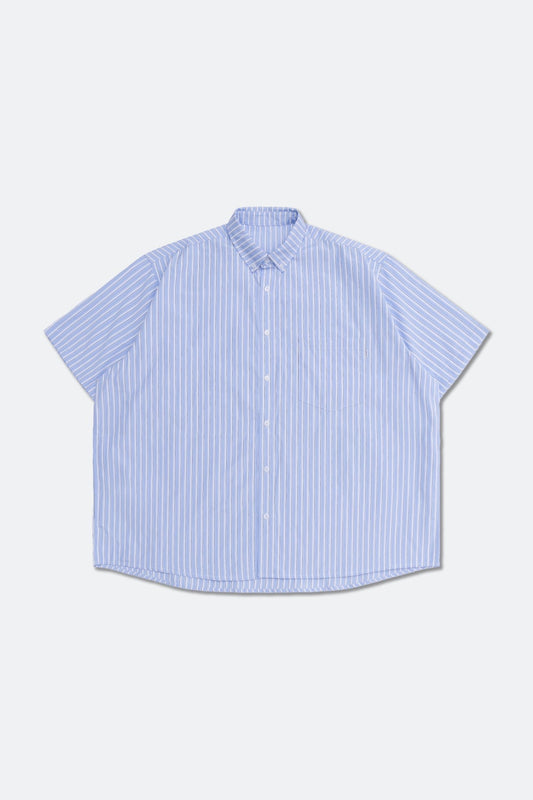 GROCERY POCKET SHORT SLEEVE MULTI STRIPE SHIRT/ BLUE - GROGROCERY