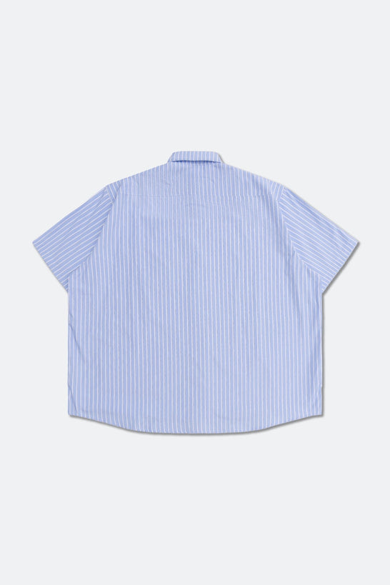 GROCERY POCKET SHORT SLEEVE MULTI STRIPE SHIRT/ BLUE - GROGROCERY