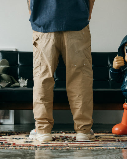 GROCERY PT-011 DOUBLE KNEE VINTAGE WORKER PANTS/ BEIGE - GROGROCERY