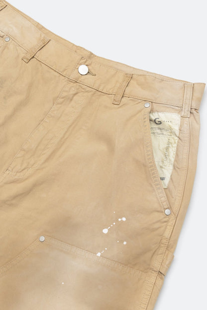 GROCERY PT-011 DOUBLE KNEE VINTAGE WORKER PANTS/ BEIGE - GROGROCERY