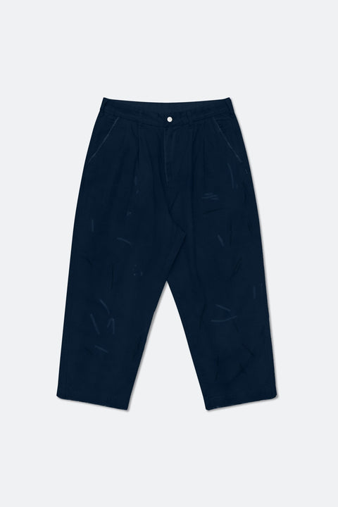 GROCERY PT - 012 PAINTED DIRTY WASHED WIDE CHINO/ MIDNIGHT BLUE - GROGROCERY