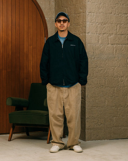 GROCERY RELAXED CORDUROY WIDE PANTS/ BEIGE - GROGROCERY