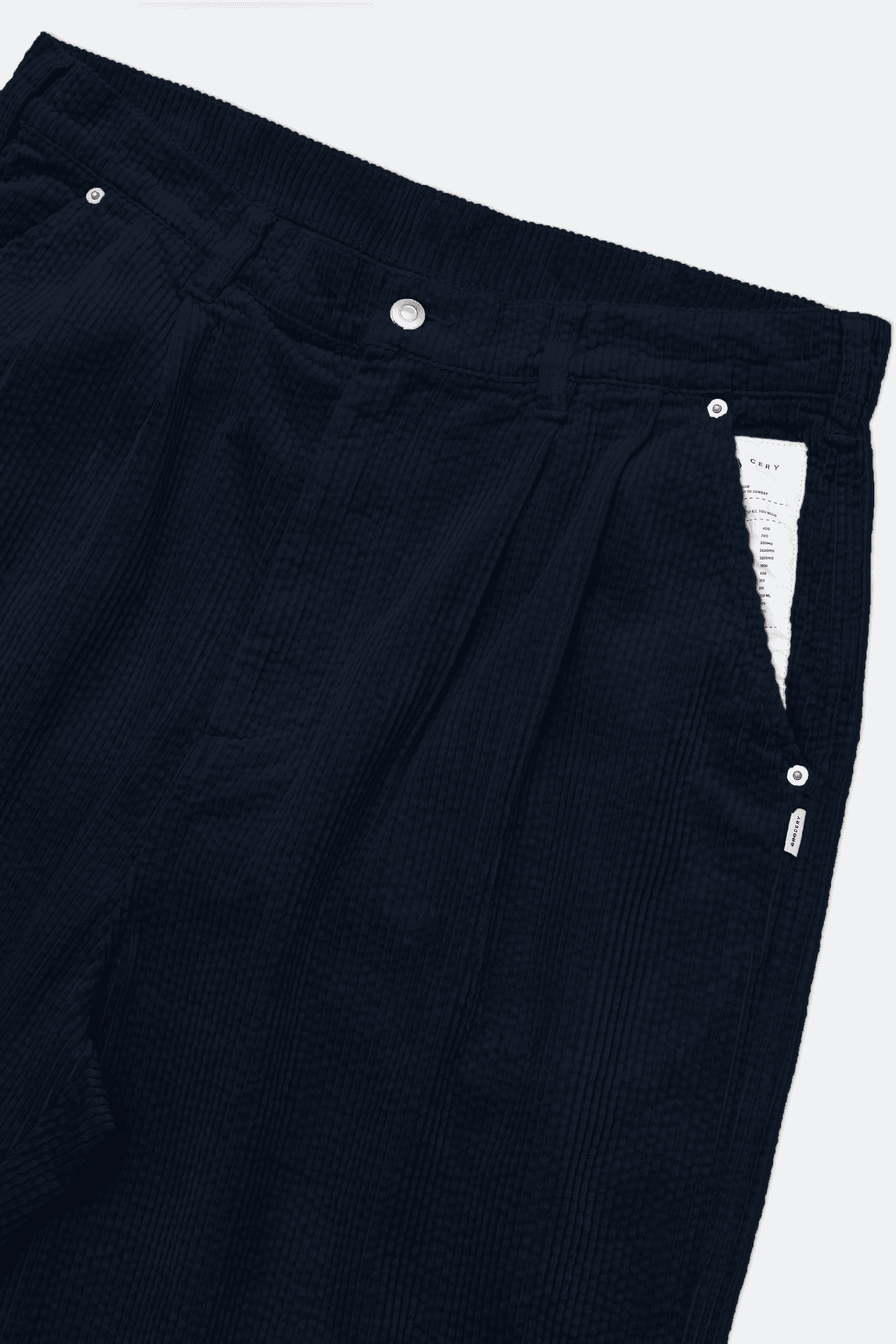 GROCERY RELAXED CORDUROY WIDE PANTS/ NAVY - GROGROCERY