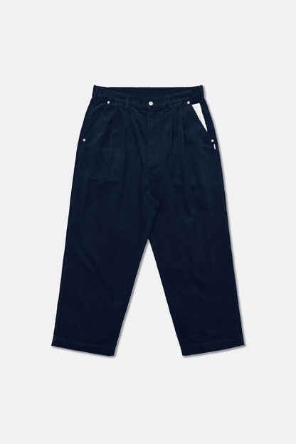 GROCERY RELAXED CORDUROY WIDE PANTS/ NAVY - GROGROCERY