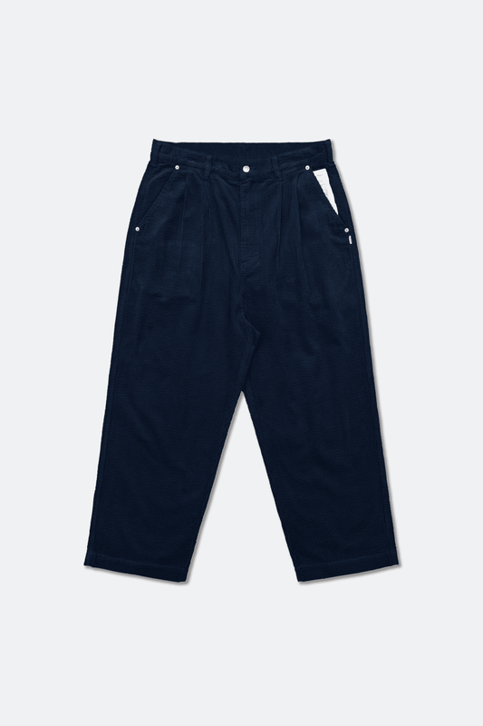 GROCERY RELAXED CORDUROY WIDE PANTS/ NAVY - GROGROCERY