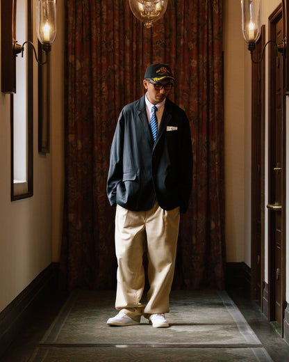 GROCERY RELAXED FIT WIDE CHINO PANTS/ BEIGE - GROGROCERY