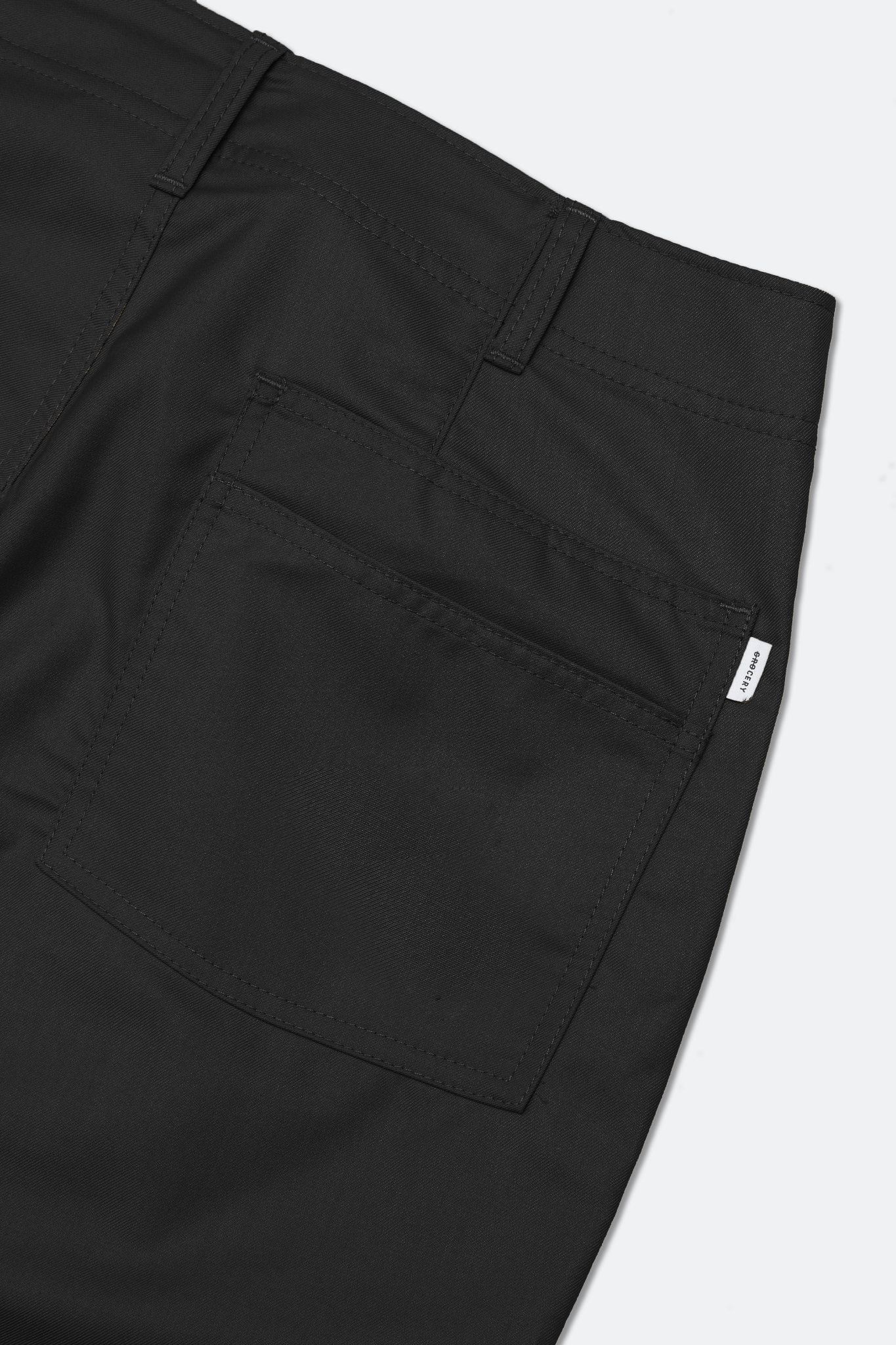 GROCERY RELAXED FIT WIDE CHINO PANTS/ BLACK - GROGROCERY