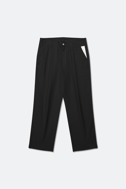 GROCERY RELAXED FIT WIDE CHINO PANTS/ BLACK - GROGROCERY