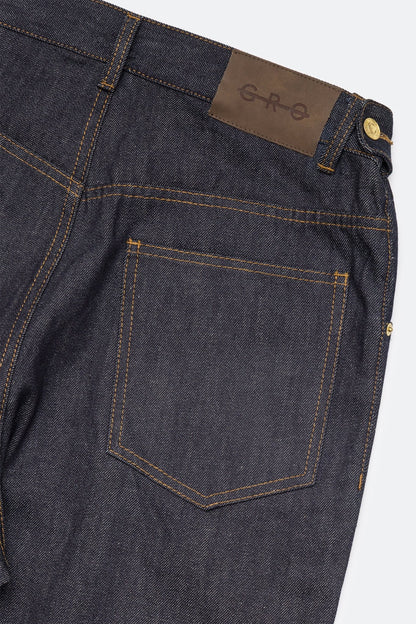 GROCERY RELAXED STRAIGHT FIT RAW DENIM JEANS/ INDIGO - GROGROCERY