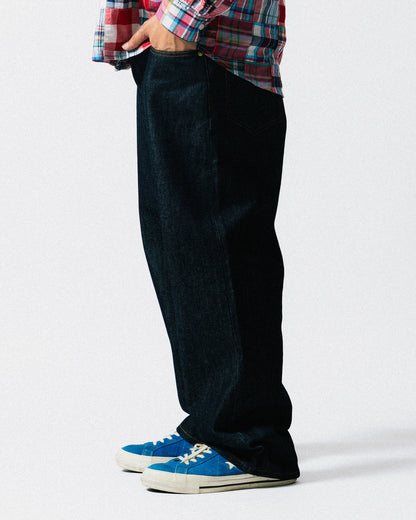 GROCERY RELAXED STRAIGHT FIT RAW DENIM JEANS/ INDIGO - GROGROCERY