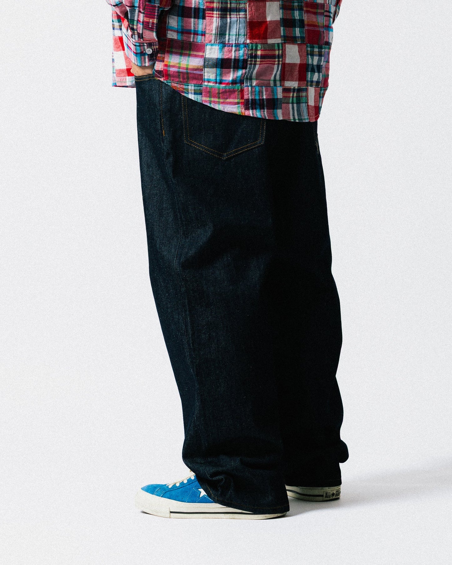 GROCERY RELAXED STRAIGHT FIT RAW DENIM JEANS/ INDIGO - GROGROCERY